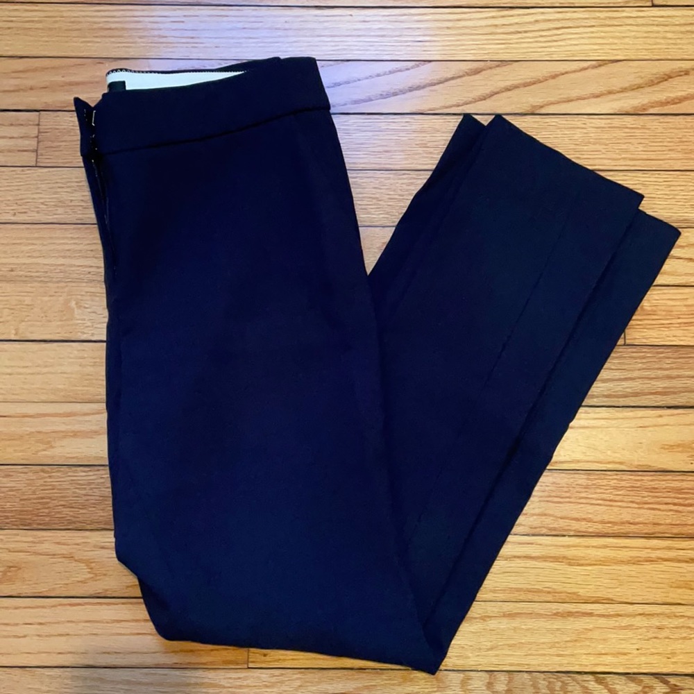 J. Crew Edie full-length Trouser in Navy Blue